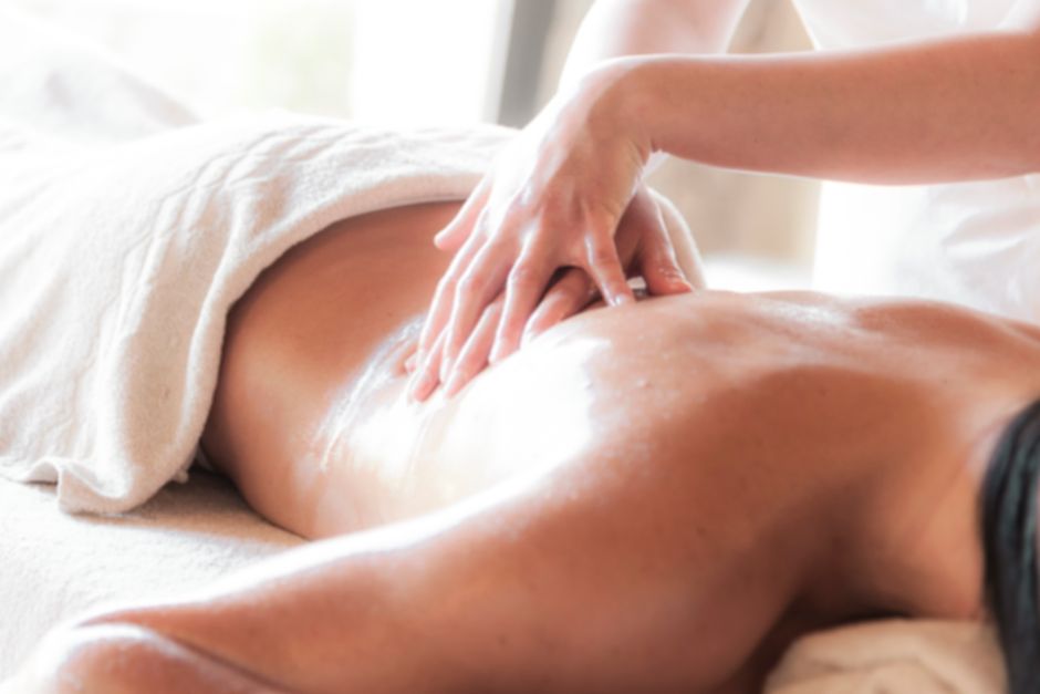 Professional home massage setup for a session in Abu Hail, Dubai
